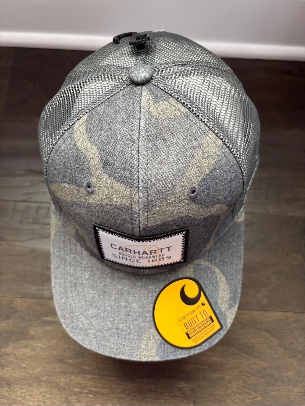 Carhartt Wool pre-curved mesh back,snap back,Force Sweatband,adjustable,Camo cap